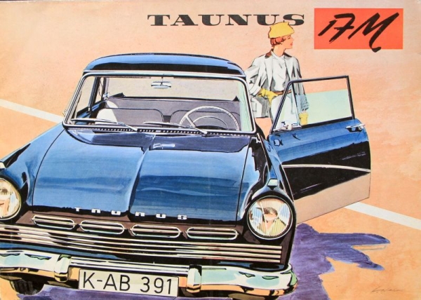 Ford Taunus 17 M Modelprogram 1957 Gotschke Carbrochure (0684)